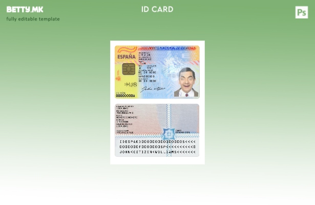 Шаблон за ID на Шпанија во модерен стил ( – сегашен).